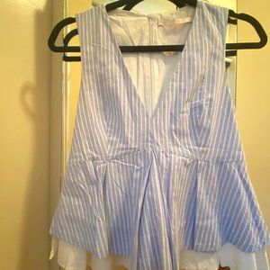 Zara - sleeveless striped top with bow tie back